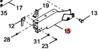  KLW-M373H-01 ARM,UPPER GUIDE L